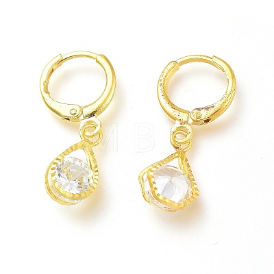 Brass Asymmetrical Earrings EJEW-Z003-02G-1