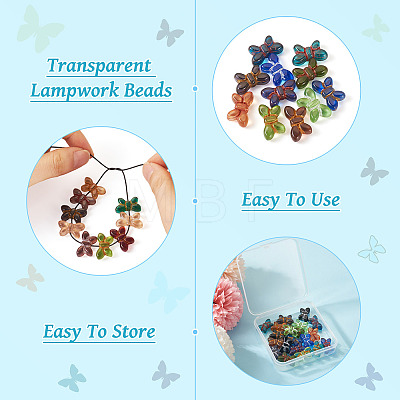 20Pcs Transparent Lampwork Beads FIND-TA0005-47-1
