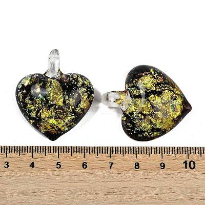 Lampwork Pendants FOIL-K003-02D-1