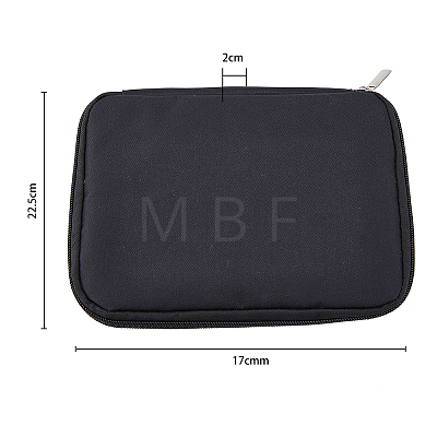 Nylon Watch Bands Storage Bag ABAG-WH0038-20B-1