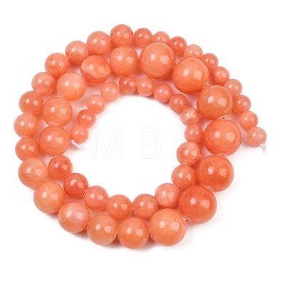 Natural Mashan Jade Graduated Beads Strands GG-CBA2AE1-A08-Q-1