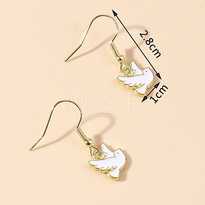 Zinc Alloy Enamel Dangle & Drop Earrings FS-WGC3D93-16-1