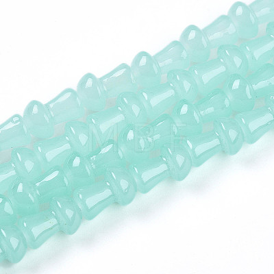 Baking Paint Glass Beads Strands DGLA-N007-01I-1
