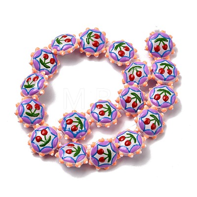 Baking Paint Glass Enamel Beads LAMP-K039-34L-1