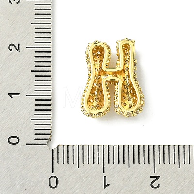 Rack Plating Brass Clear Cubic Zirconia Pendants KK-S378-01G-H-1