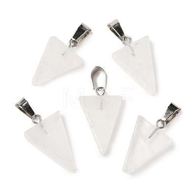 Natural Quartz Crystal Pendants G-B127-04P-10-1