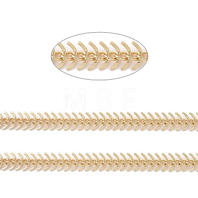 Brass Fishbone Chain CHC-E027-01G-02-1