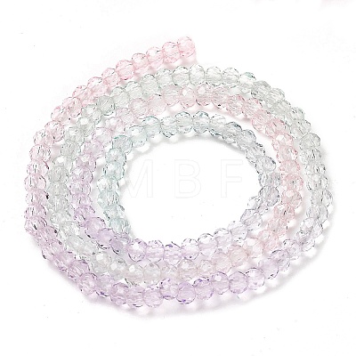 Transparent Painted Glass Beads Strands X-DGLA-A034-T2mm-A23-1