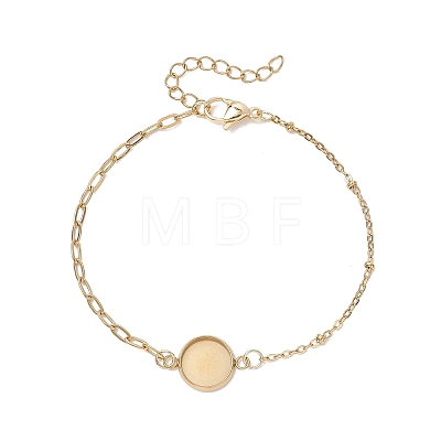 304 Stainless Steel Paperclip Chain Satellite Chain Bracelet Making BJEW-JB13071-01-1