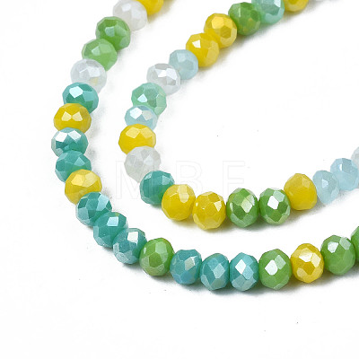 Opaque Glass Beads Strands X-GLAA-T006-07-A04-1