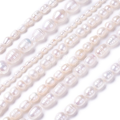 Natural Cultured Freshwater Pearl Beads Strands PEAR-L021-18-01-1