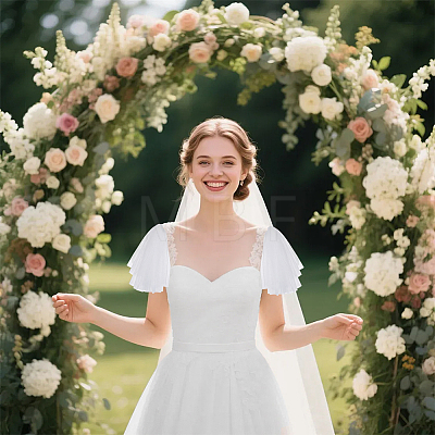 Polyester Mesh Shoulder Sleeves for Bride AJEW-WH0596-885A-1