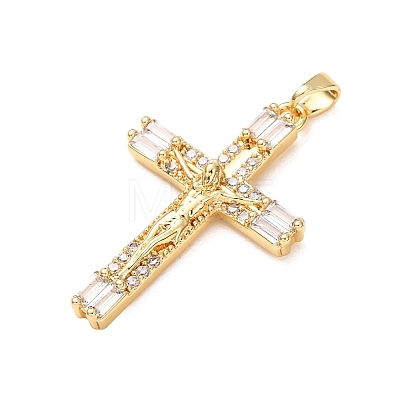 Easter Brass Micro Pave Clear Cubic Zirconia Pendants CU-CBA97F2-01B-G-1