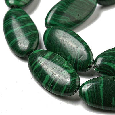 Synthetic Malachite Beads Strands G-B071-C01-01-1