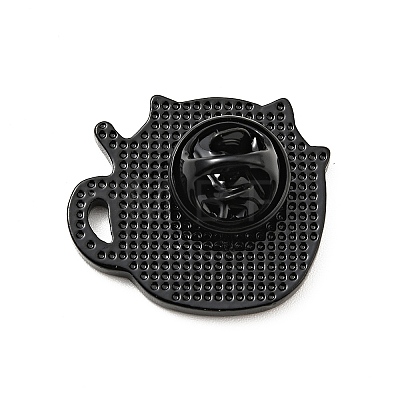 Coffee Cup Cat Enamel Pin JEWB-H009-01EB-01-1
