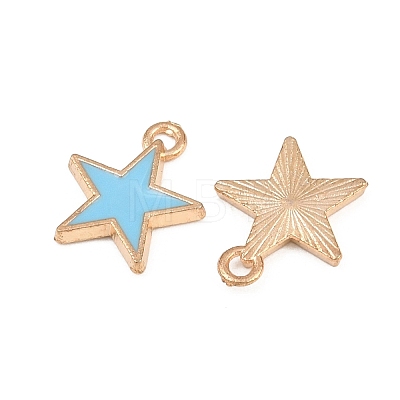 Alloy with Enamel Charms AL-CBA9C31-06G-A-1