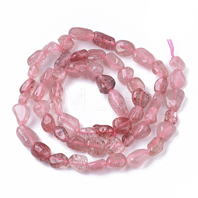 Natural Red Strawberry Quartz Beads Strands G-S363-048B-1