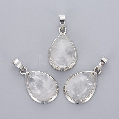 Natural Quartz Crystal Pendants G-L512-C23-1