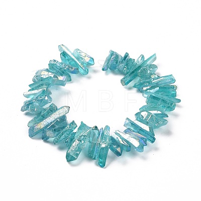 Natural Quartz Crystal Points Beads Strands G-K181-B31-1
