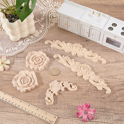 8Pcs 3 Styles Wood Chips WOOD-ME0001-25-1