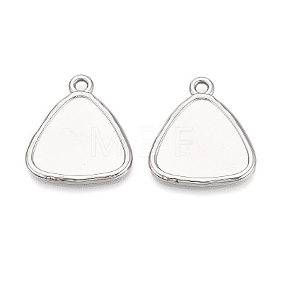 304 Stainless Steel Pendant Cabochon Settings STAS-N108-68P-1