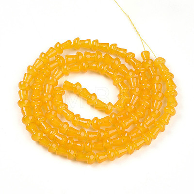 Baking Paint Glass Beads Strands DGLA-N007-01F-1