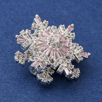 Brass Micro Pave Cubic Zirconia Beads KK-D378-19P-02-1