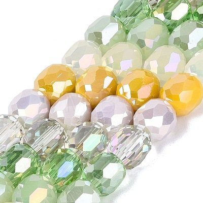 Electroplate Mixed Styles Glass Beads Strands EGLA-N022-13A-A03-1