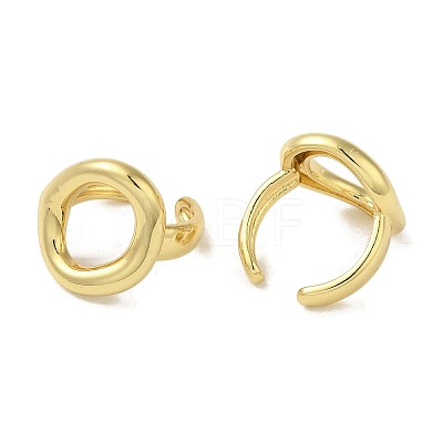 Rack Plating Brass Oval Cuff Earrings for Women EJEW-P280-05G-1