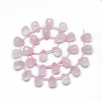 Natural Rose Quartz Beads Strands G-R435-15H-1
