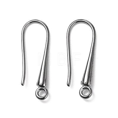 Eco-Friendly Brass Earring Hooks Findings KK-M157-03B-RS-1