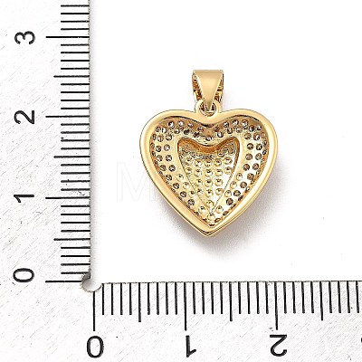 Rack Plating Brass with Cubic Zirconia Pendants KK-Q017-04B-G-1