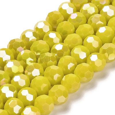Opaque Glass Beads Stands X-EGLA-A035-P8mm-B04-1