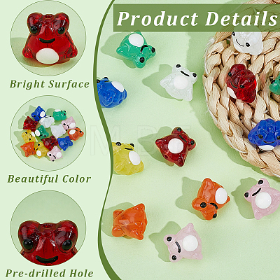 14Pcs 7 Colors Frog Home Decorations LAMP-PA0001-71-1