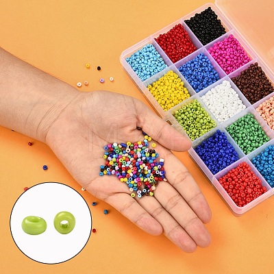 6/0 Glass Round Seed Beads SEED-YW0001-08C-1