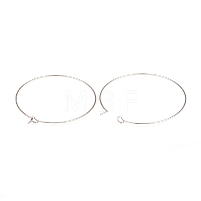 316L Surgical Stainless Steel Hoop Earring Findings STAS-G229-07P-01A-1