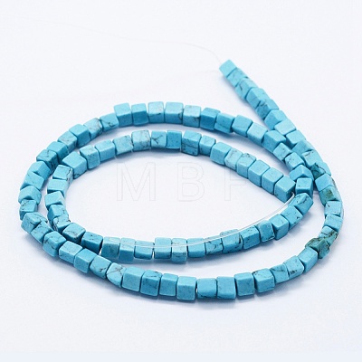 Synthetic Turquoise Beads Strands G-K260-08I-1