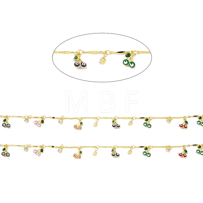 Handmade Brass Bar Link Chain CHC-D032-14G-1