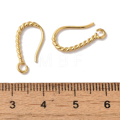 Long-Lasting Plated Brass Ear Wire KK-K381-07G-01-1