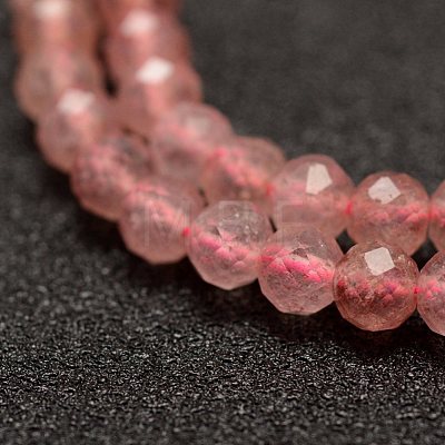Natural Strawberry Quartz Beads Strands G-F460-24-1
