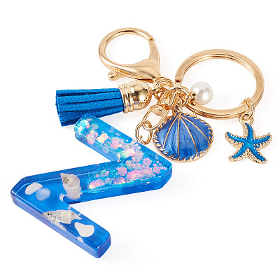 Star Resin & Shell Keychains KEYC-TAC00087-01Z-1