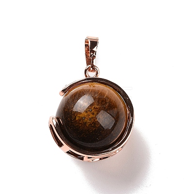 Natural Tiger Eye Pendants G-A212-01RG-03-1