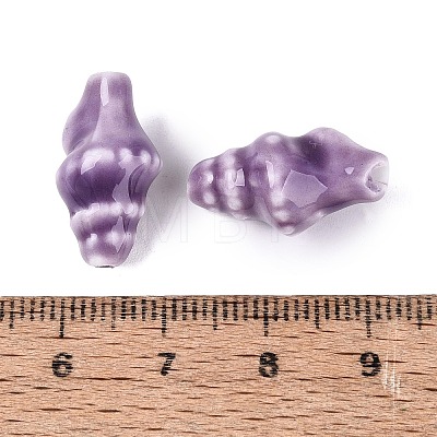 Vintage Handmade Porcelain Beads PORC-Q006-08H-1