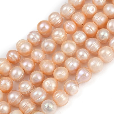 Natural Cultured Freshwater Pearl Beads Strands PEAR-I007-07Z-01B-1