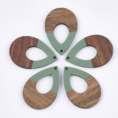 Resin & Walnut Wood Pendants RESI-S358-94C-1