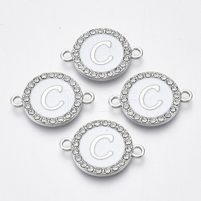 Alloy Enamel Links Connectors ENAM-TAC0003-01S-04C-1