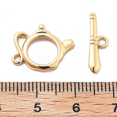 Brass Toggle Clasps KK-L222-010G-1