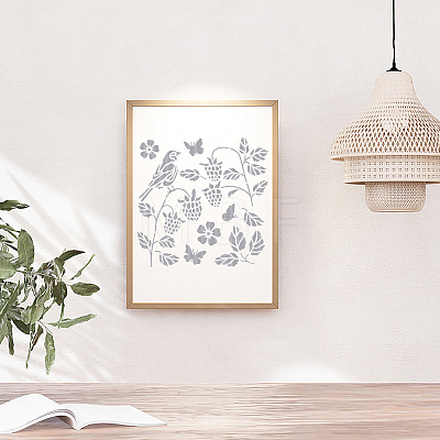 PET Hollow Out Drawing Painting Stencils DIY-WH0405-0056-1