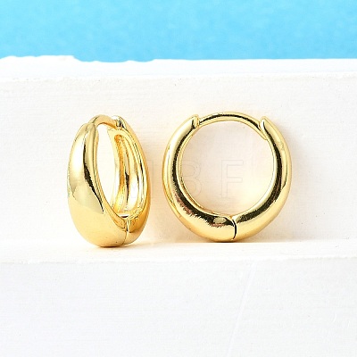 Brass Chunky Hoop Earrings for Women EJEW-G297-20G-1