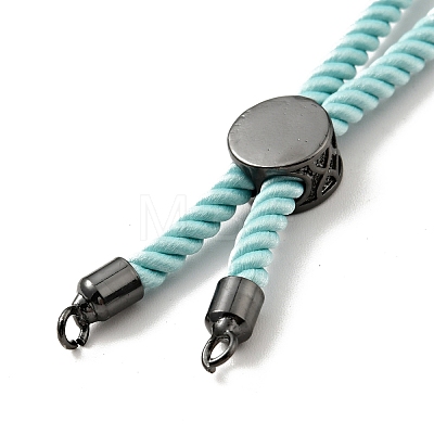 Half Finished Twisted Milan Rope Slider Bracelets FIND-G032-01B-04-1